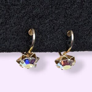 V. Austrian AB Crystal Florette Earrings